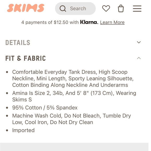 Skims dress  (2/120 bundle) - Picture 4 of 4